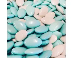 chocolade-boon - chocolade-dragees - blauw-wit - 350 gram - suikerboon - chocoladedragee - doopsuiker