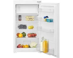 Inventum IKV1022S - koelkast encastrable - Compartiment congélateur - Niche 102 cm - 139 litres - Super réfrigération - 3 étagères - Porte coulissante - Wit