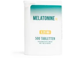 Melatonine.nl - Melatonine 0,25 mg - 500 tabletten - Melatonine Regular Supplementen - vegan - voedingssupplement