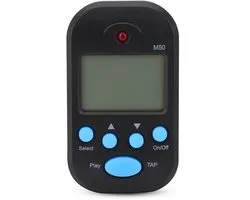 M50 - Mini métronome portable - Tempo numérique multifonctionnel pour piano, guitare et batterie - Zwart