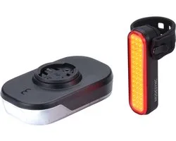 BBB Cycling Slice 600 Combo Voorlicht & Signal Achterlicht – 600 Lumen – USB Oplaadbaar – Garmin Ready - IPX6 - Fietsverlichting Set Racefiets & MTB – BLS-286i