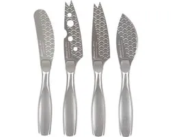 Boska Kaasmessenset Mini Monaco+ - Kaasmesjes - Set van 4 - Kaasmessen set - RVS