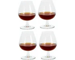 Set Verres Cognac Cookinglife Van 4 - Verres Brandy Et Armagnac - Cognac Glasses - Glas Cristallin - Résistant Au Lave-Vaisselle Prise Confortable - 370 ml