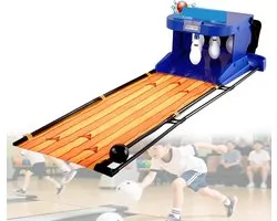 Jeu de Bowling Électronique - Piste de Bowling Intérieure - Divertissement à Domicile - Réinitialisation Automatique - 2 Mètres de Longueur