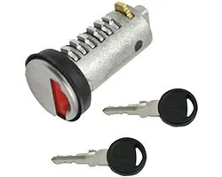 Steekcilinder slot - Cilinderslot caravan - Veilig deuren afsluiten - STS ZADI compatibel - 33.5mm lengte - rood