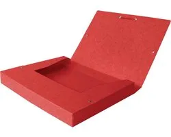 Elba elastobox Oxford Top File+ rug van 4 cm, rood