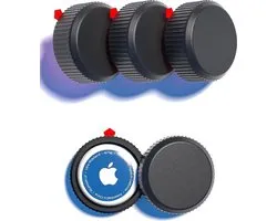 Support AirTag - Set de 4 - Étui AirTag dissimulé - Traceur antivol pour vélo, moto, scooter, voiture et bagages - Étanchéité IPX8 - Antichoc - Avec colle super 3M - Fixation solide - Résistant aux intempéries - Design discret