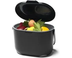 Poubelle organique Addis Compost Caddy - 3 l - noir / gris