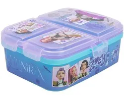KPOP Demon Hunters Kinderlunchbox – Broodtrommel met 4 vakken voor kinderen vanaf 4 jaar - Vaatwasserbestendig & BPA-vrij - Blauw/Paars