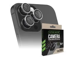Striker Screenprotector geschikt voor Apple iPhone 14 Pro Max Glazen | Striker Single Lens Camera Lens Protector - Case Friendly - Zwart