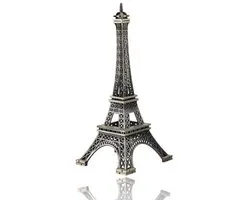 Tour Eiffel de Paris, modèle d'architecture artisanale en métal, modèle de tour Eiffel, statue en métal, figurine de tour Eiffel, tour de Paris pour souvenirs, alliage de zinc, décoration de bureau, cadeau artistique (15 cm)