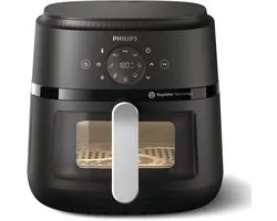 Philips 2000 series NA231/00 friteuse Unique Autonome 1700 W Friteuse à air chaud Zwart, Argent