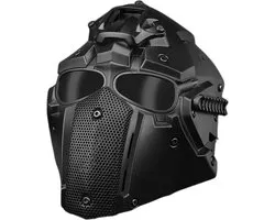Nivard Airsoft Masker - Paintball - Mask - Tactical Helmet - Helm - Zwart - Comfortabel