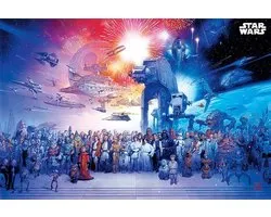 Poster - Hole In The Wall Star Wars Maxi - 61 X 91.5 Cm - Multicolor