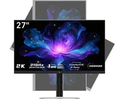 Moniteur de jeu KTC H27T6 27 pouces 2K QHD 2560×1440 Fast IPS | 200Hz, Overclockable jusqu'à 210Hz, compatible FreeSync et G-Sync