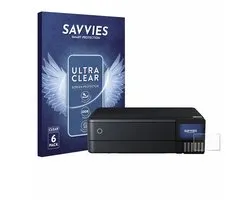 Savvies - Screenprotector voor Epson EcoTank ET-8550 - Folie Beschermfolie transparant 6 Stuks