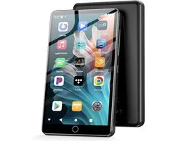 Lecteur MP3 GB avec Wi-Fi, Bluetooth, écran tactile IPS 4,02 pouces, lecteur de musique pour enfants, lecteur MP4 Android avec Spotify, Audible, Amazon Music, Deezer, Play Store (Noir)