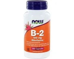 Now Foods - Vitamine B-2 100 mg - 100 Capsules