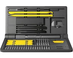 HOTO Pro - Precisie Elektrische Schroevendraaierset - Magnetisch - Bitset - Oplaadbaar - Donkergrijs