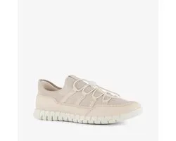 ECCO Gruuv Lite W Limestone leren dames sneakers beige