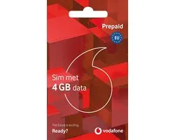 Vodafone Prepaid sim incl 4GB data