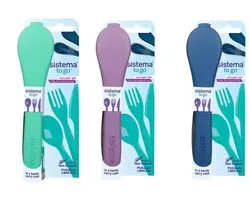 Sistema To Go bestekset met mes; vork en lepel