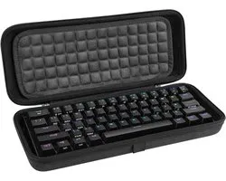 Allecto - Étui de transport dur pour clavier compact 60% - Boîte de rangement protectrice - Portable - Compatible avec Razer Huntsman Mini 60%, Logitech G PRO X