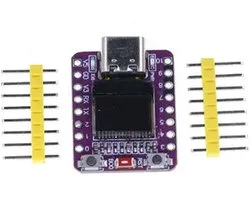 ESP32-C3 OLED Development Board met 0.42 Inch OLED Module WiFi Bluetooth – Type Paars