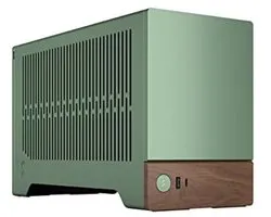 Kleine mITX Gaming Case met Geanodiseerd Aluminium en Walnoot Paneel