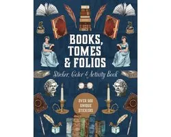 Sticker Activity Deluxe Editions- Books, Tomes & Folios Sticker, Color & Activity Book