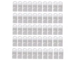 Clothes Hanger Connector Hooks - 50 Stuks - Kledinghangers Verbindingsstukken - Hanger Verleng Clips - ABS - Kledinghaak - Jashaak - Ophanghaken - Ruimtebesparende - voor Outfit Cascading Hanger Haken - 5.5*2CM - Wit