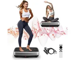 Vibrerende Platform - Trilplaat - Thuis Fitness - Compact Ontwerp - One Size - Grijs