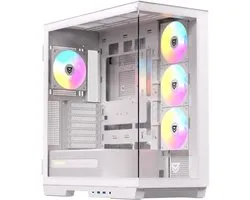 ATX Gaming PC Behuizing met Dubbel Glas en A-RGB Fans | E-ATX, ATX, ITX Ondersteuning