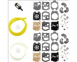 Convient pour le kit de révision de carburateur avec diaphragme K10-WAT pour Walbro WT-1 WT-10 Stihl FS40 FS44 Husqvarna 50R 26L 232R 235R 225R 240 McCulloch Echo et autres