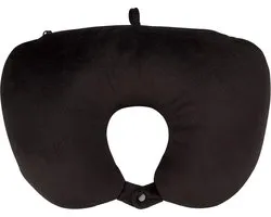 Abbey Neck Pillow 2-in-1 - Bouton poussoir de voyage - Noir