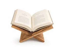 LeafU - Support de livre en bois – Porte-livre pour livres de cuisine, livres de lecture et livres de table basse – Support de livre de cuisine compact