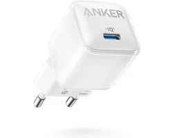 Anker 512 Nano Pro - Chargeur 20W USB-C PIQ 3.0 - Power USB-C - Compatible avec iPhone 14/14 Mini/14 Pro/14 Pro Max/13/13 Mini/13 Pro/13 Pro Max/12, iPad/ iPad Mini, Pixel, Pink poudré (câble non inclus)