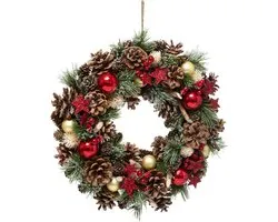 FEERIC LIGHTS & CHRISTMAS Holly Star Krans - Ø35 cm