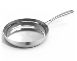 Poêle Safecourt Kitchen RVS - Ø 24 cm Pan - Induction, Électrique, Céramique & Gaz - Sans PFAS & PTFE - Stainless Steel