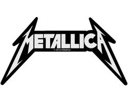 Metallica Patch Shaped Logo Zwart