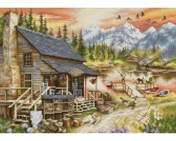 Luca-S log Cabin General Store borduurpakket BU5020