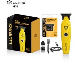 Lilipro De Tress Tacticus M10 Tondeuses à Barbe sans Fil Rechargeables Professionnelles Lame T DLC Zero Gapped Coiffeur Électrique