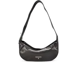 Patrizia Pepe Schoudertas Leder 34 cm - Dames - hot brown