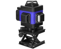 4D 16-lijns laserwaterpas - Inclusief statief - 360° groene laser - Automatische nivellering - Wordt geleverd met 1,2 m statief, 2 x 2400 mAh accu's, muurbeugel en afstandsbediening - Professionele laserwaterpas