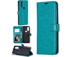 Motorola Moto G8 Plus - Bookcase Turquoise - étui portefeuille