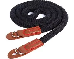Somstyle Vintage Cameriem - 100 CM - Schouderband Geschikt voor DLSR & SLR Camera's - Camera Strap - Bruin / Zwart