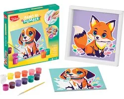 Maped Creativ schilderset schilderen op nummer hond/vos