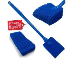 TDBS The Dustpan and Brush Store Reinigingsspons voor aquariums, herbruikbare dubbelzijdige aquariumreiniger - ShopVlot