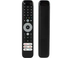 Vervangende afstandsbediening voor TCL Smart TV's, compatibel met Android Google 4K Ultra HD QLED HDR Mini LED TV, vervanging voor RC833 RC802N YUI1, geen spraakassistent, met 6 sneltoetsen