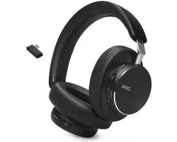 AKG N9 Hybrid Zwart - Draadloze over-ear koptelefoon - True Adaptive Noise Cancelling - Hi-Res Audio - 2.4GHz USB-C Dongle - Bluetooth 5.3 - Zoom-gecertificeerd - Spatial Audio - 100 uur batterijduur
